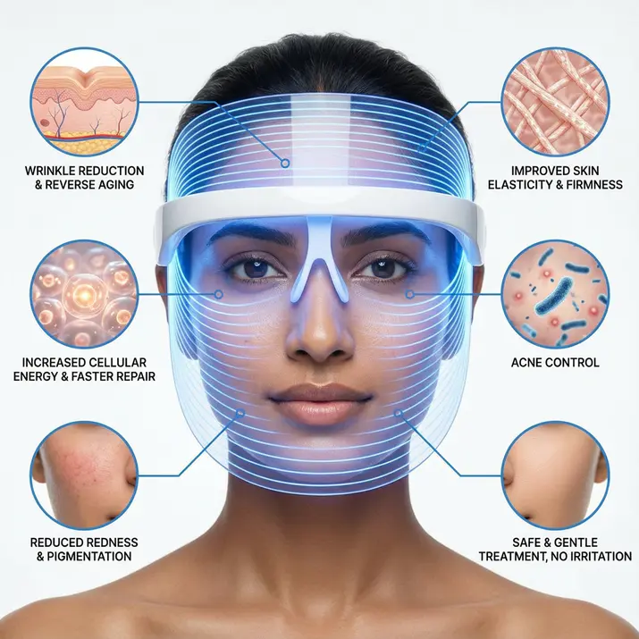 dermalight 3 in 1 led therapy mask reverse signs of aging, fading spots & acne marks — boost collagen & glow from within dermalight 3 in 1 led therapy mask reverse signs of aging, fading spots & acne marks — boost collagen & glow from within
