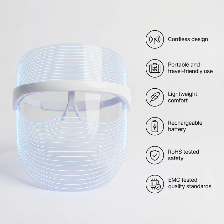dermalight 3 in 1 led therapy mask reverse signs of aging, fading spots & acne marks — boost collagen & glow from within dermalight 3 in 1 led therapy mask reverse signs of aging, fading spots & acne marks — boost collagen & glow from within