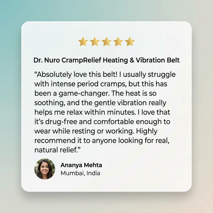 cramprelief heating & vibration belt instant relief from period pain, bloating & fatigue — dual heat + massage tech for drug free comfort cramprelief heating & vibration belt instant relief from period pain, bloating & fatigue — dual heat + massage tech for drug free comfort